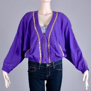 S/M Vintage 80s Loose Urban Batwing Jacket